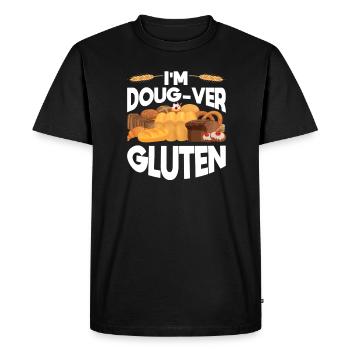 Je m’appelle Dougver Gluten - T-shirt Premium bio Homme - noir - Devant - Nico (187cm)