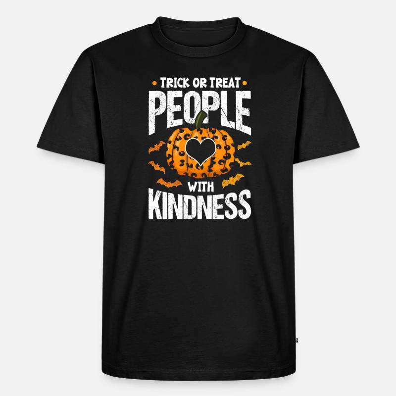 Süßes Oder Saures Mit Freundlichkeit - Männer Premium Bio T-Shirt - Schwarz