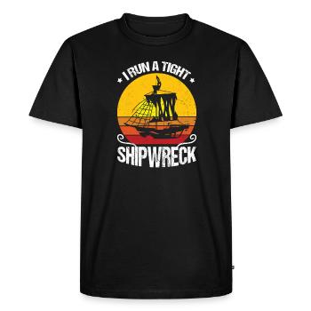 I'm leading a narrow shipwreck - Men's Premium Organic T-Shirt - black - Front - Nico (187cm)
