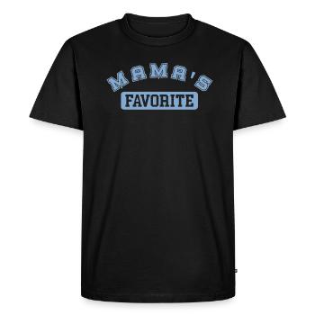 Le cadeau bleu clair préféré de maman maman fils - T-shirt Premium bio Homme - noir - Devant - Nico (187cm)