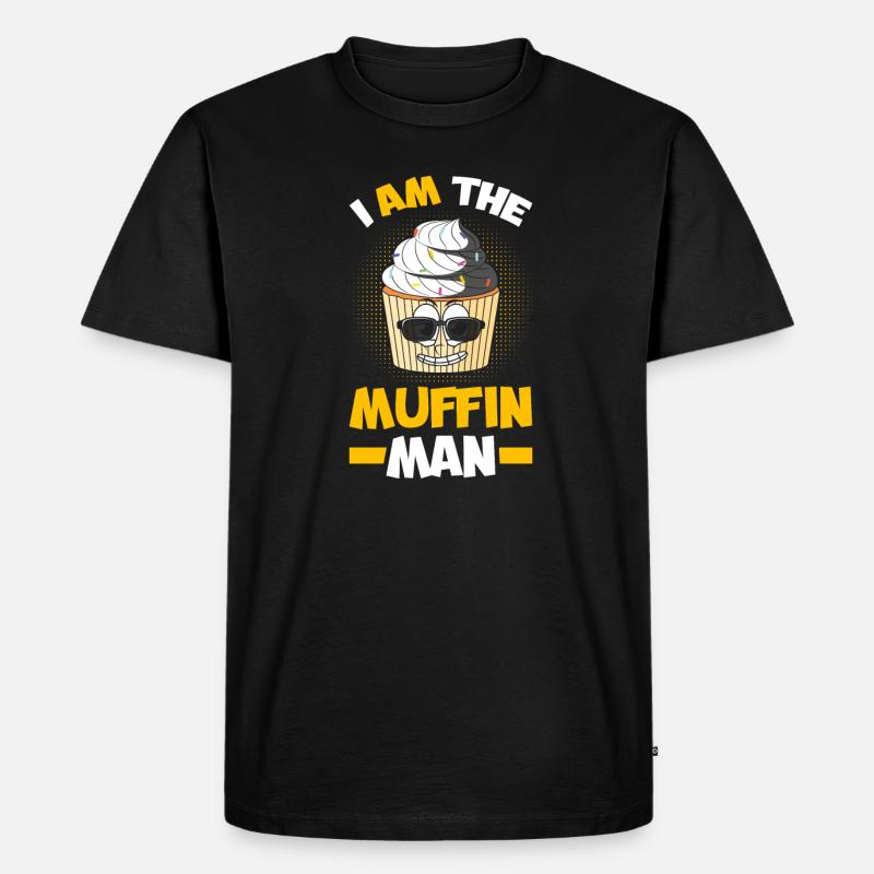 Ich Bin Der Muffin-mann - Männer Premium Bio T-Shirt - Schwarz