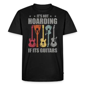 it's not hoarding if it's guitars - Men's Premium Organic T-Shirt - black - Front - Nico (187cm)