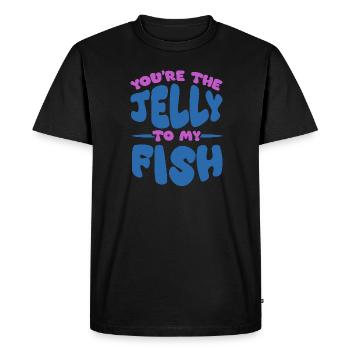 You're the jelly for my fish - cute - Men's Premium Organic T-Shirt - black - Front - Nico (187cm)