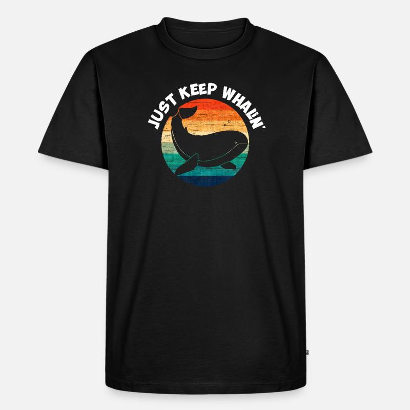 Continuez simplement à rouler" - T-shirt Premium bio Homme - noir