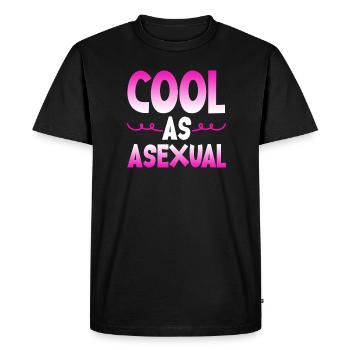 Cool comme un asexuel - T-shirt Premium bio Homme - noir - Devant - Nico (187cm)