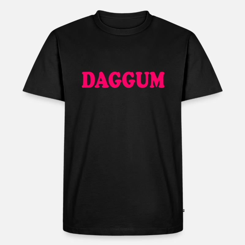 Daggum - Männer Premium Bio T-Shirt - Schwarz
