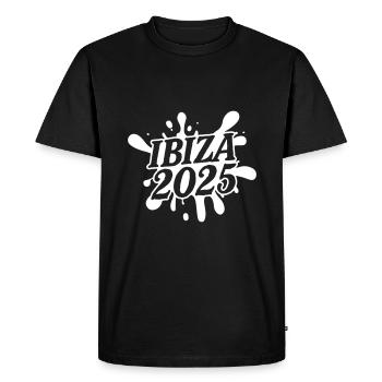 Ibiza 2025 - Men's Premium Organic T-Shirt - black - Front - Nico (187cm)