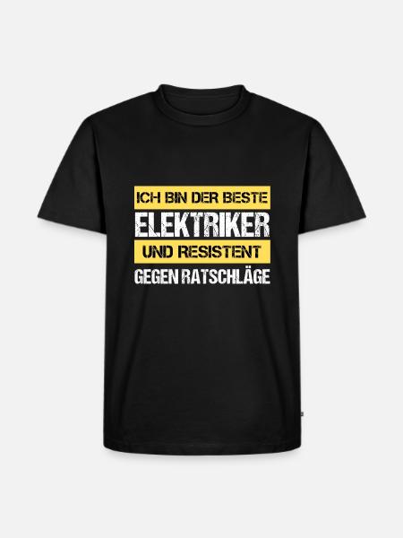Resistant Electrician - Men's Premium Organic T-Shirt - black