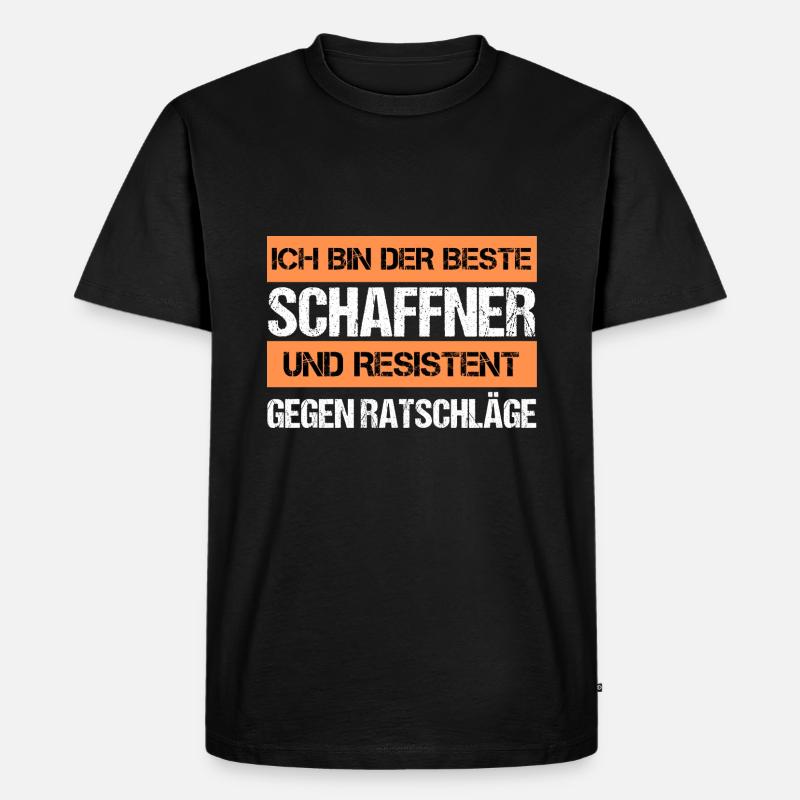 Resistenter Schaffner - Männer Premium Bio T-Shirt - Schwarz