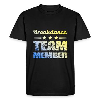 Équipe de breakdance - T-shirt Premium bio Homme - noir - Devant - Nico (187cm)