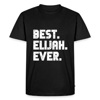 Meilleur Elijah Ever Retro Gift Disant Anniversaire - T-shirt Premium bio Homme - noir - Devant - Nico (187cm)