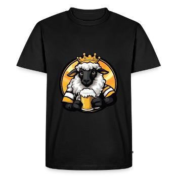 Sheep Beer - Men's Premium Organic T-Shirt - black - Front - Nico (187cm)