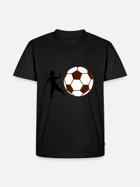 Kind Fußball - Männer Premium Bio T-Shirt - Schwarz