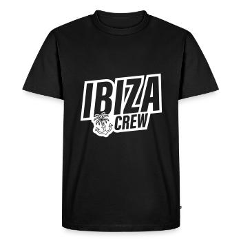 Ibiza Crew Anchor Palm Tree Heart Love - Men's Premium Organic T-Shirt - black - Front - Nico (187cm)
