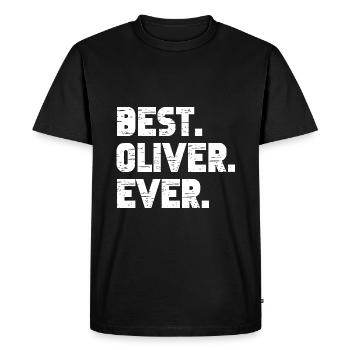 Meilleur Oliver Ever Cadeau Rétro Dire Anniversaire - T-shirt Premium bio Homme - noir - Devant - Nico (187cm)