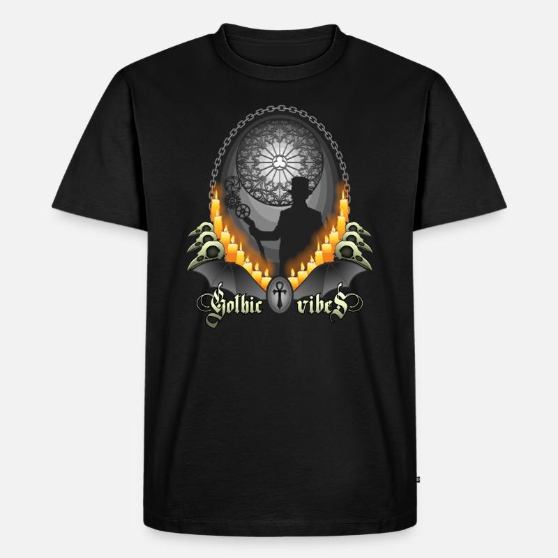 Gothic vibes - Männer Premium Bio T-Shirt - Schwarz