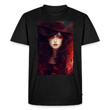 Dark - There's witches 01 - Men's Premium Organic T-Shirt - black - Front - Nico (187cm)
