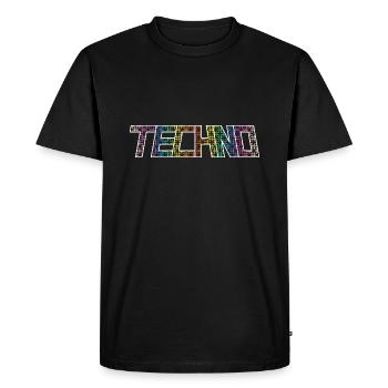 T-shirt techno 1 - T-shirt Premium bio Homme - noir - Devant - Nico (187cm)