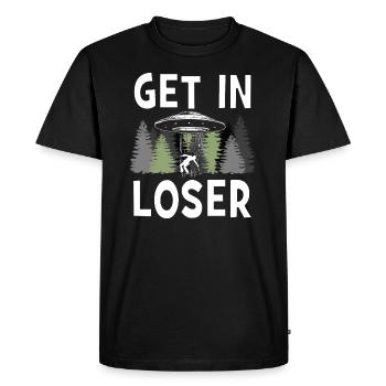 Get In Perdant - T-shirt Premium bio Homme - noir - Devant - Nico (187cm)