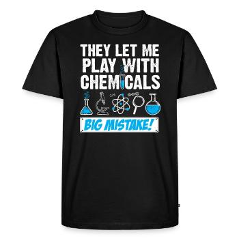 Chemistry Chemist Chemistry Chemist Chemistry lab technician - Men's Premium Organic T-Shirt - black - Front - Nico (187cm)