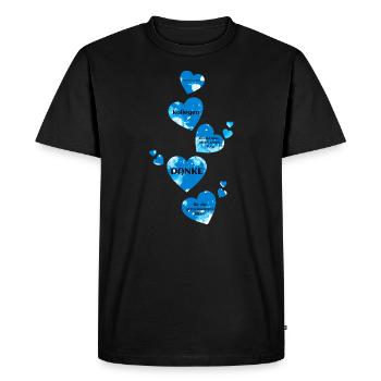 Thank you! Farewell Party Work School Profession Gift - Men's Premium Organic T-Shirt - black - Front - Nico (187cm)