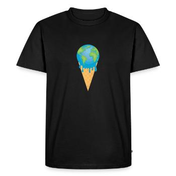 Durabilité - T-shirt Premium bio Homme - noir - Devant - Nico (187cm)