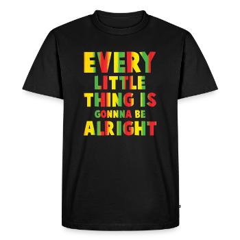 Reggae - T-shirt Premium bio Homme - noir - Devant - Nico (187cm)