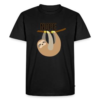 Paresse - T-shirt Premium bio Homme - noir - Devant - Nico (187cm)