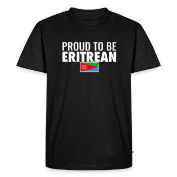 Fier d’être érythréen Érythrée Drapeau érythréen - T-shirt Premium bio Homme - noir - Devant - Nico (187cm)