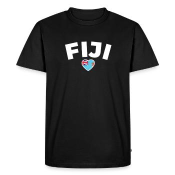 Fiji Fiji Fijian Flag Fijians - Men's Premium Organic T-Shirt - black - Front - Nico (187cm)
