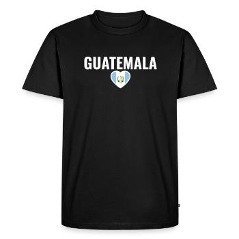 Guatemala Drapeau guatémaltèque - T-shirt Premium bio Homme - noir - Devant - Nico (187cm)