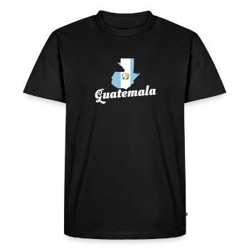 Guatemala Map Guatemalan Flag - Men's Premium Organic T-Shirt - black - Front - Nico (187cm)