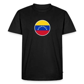 Venezuela Drapeau vénézuélien Vénézuéliens - T-shirt Premium bio Homme - noir - Devant - Nico (187cm)