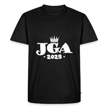 Enterrement de vie de garçon 2025 Enterrement de vie de garçon - T-shirt Premium bio Homme - noir - Devant - Nico (187cm)