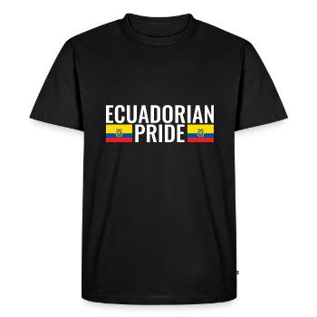 Fierté équatorienne Drapeau équatorien - T-shirt Premium bio Homme - noir - Devant - Nico (187cm)