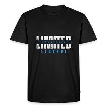 Légende du videur limité. - T-shirt Premium bio Homme - noir - Devant - Nico (187cm)