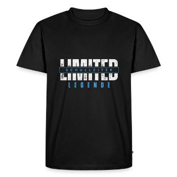Limited Headmaster Legend. - Men's Premium Organic T-Shirt - black - Front - Nico (187cm)