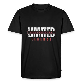 Légende de concierge limitée. - T-shirt Premium bio Homme - noir - Devant - Nico (187cm)
