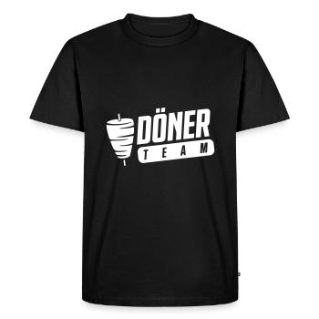 Doner team - Men's Premium Organic T-Shirt - black - Front - Nico (187cm)