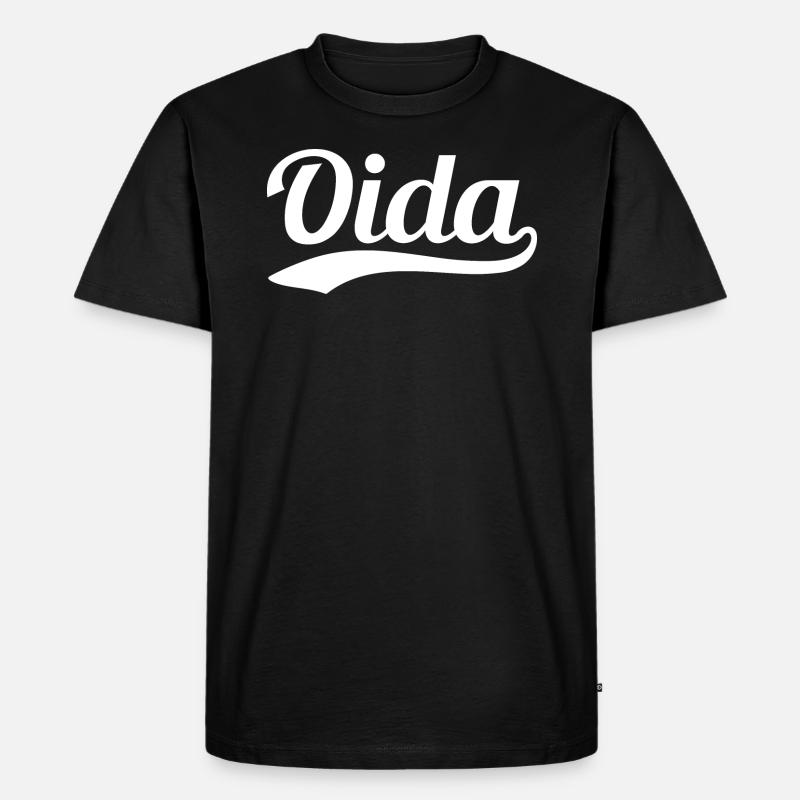 Oida Swoosh - Männer Premium Bio T-Shirt - Schwarz