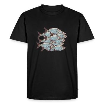 shoal - Men's Premium Organic T-Shirt - black - Front - Nico (187cm)