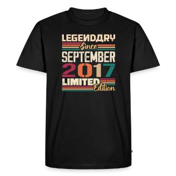 September 2017 Anniversary 2017 September Gift - Men's Premium Organic T-Shirt - black - Front - Nico (187cm)