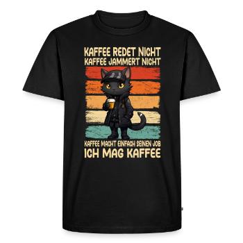 Café Don’t Talk Café Don’t Whine Bombay Katz - T-shirt Premium bio Homme - noir - Devant - Nico (187cm)