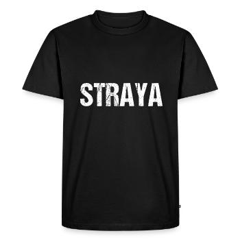Straya - T-shirt Premium bio Homme - noir - Devant - Nico (187cm)