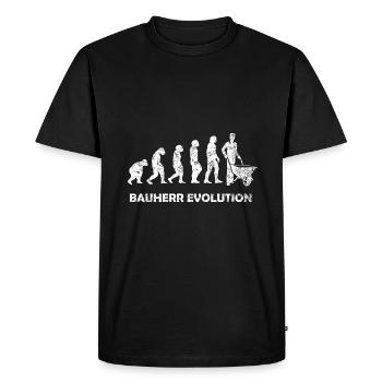 Client Evolution - Men's Premium Organic T-Shirt - black - Front - Nico (187cm)