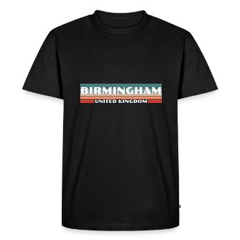 Birmingham, Royaume-Uni, Britannique, Anglais - T-shirt Premium bio Homme - noir - Devant - Nico (187cm)