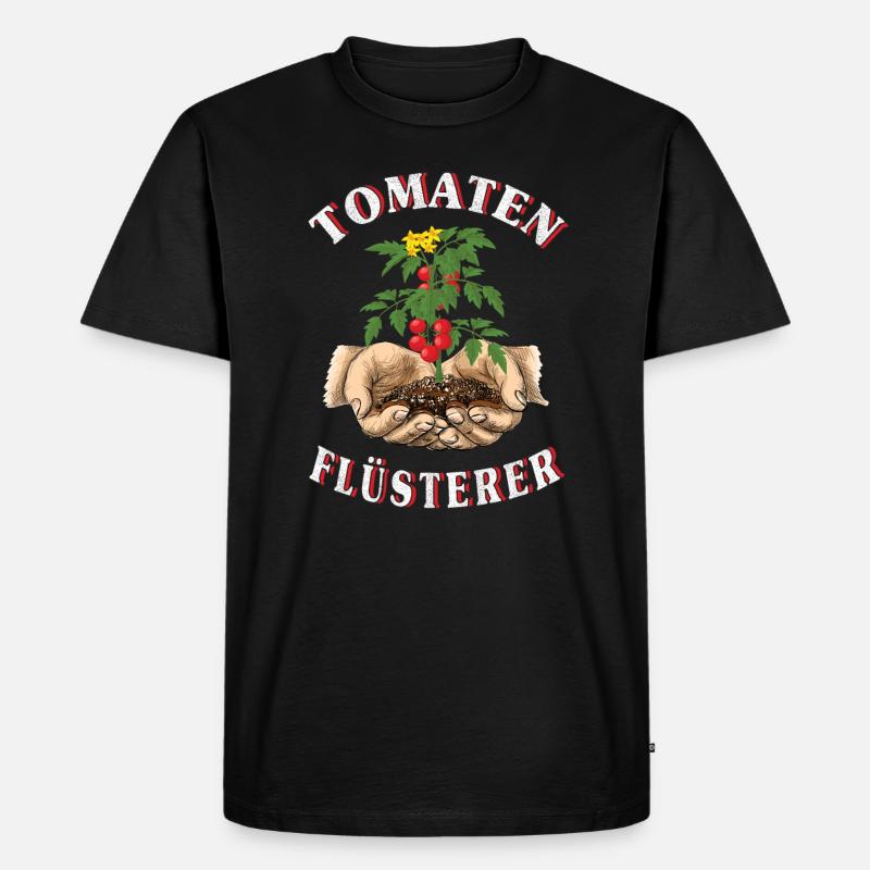 Garten Tomaten-flüsterer-Gärtner Gartenarbeit - Männer Premium Bio T-Shirt - Schwarz