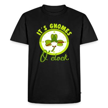 Ses Gnomes OClock Loverleaf Elf Garden Miniature - T-shirt Premium bio Homme - noir - Devant - Nico (187cm)