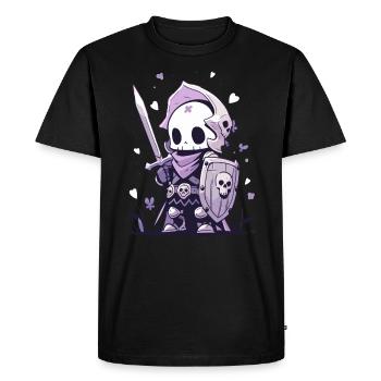 Cute Halloween Skeleton - Cute Scary Design - Men's Premium Organic T-Shirt - black - Front - Nico (187cm)