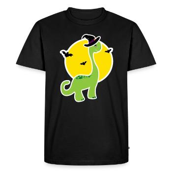 T-shirt Kids Dino Halloween - Idée cadeau - T-shirt Premium bio Homme - noir - Devant - Nico (187cm)